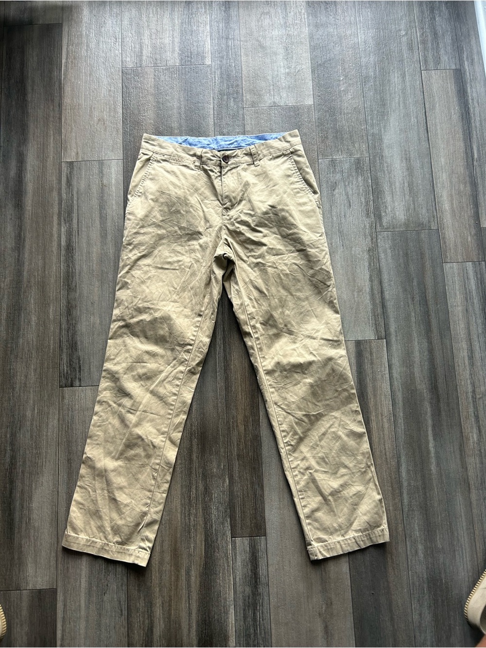Men's Tan Chino Pants - Classic Casual Fit